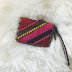 Fossil Leather Zip Wallet Clutch
